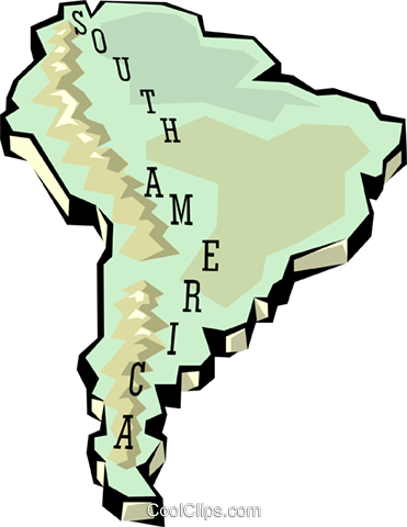 South America Map Royalty Free Vector Clip Art Illustration - South America Map Royalty Free Vector Clip Art Illustration (371x480)
