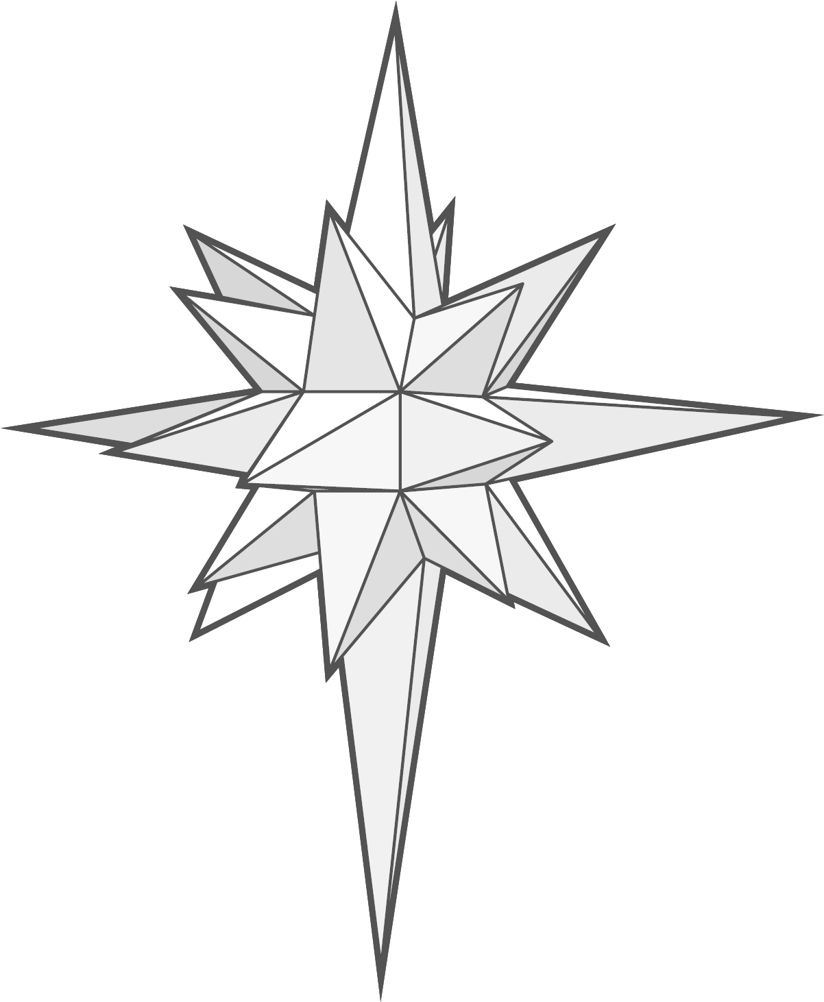 3d Paper Star Patterns - 3d Paper Star Patterns (1239x1500)