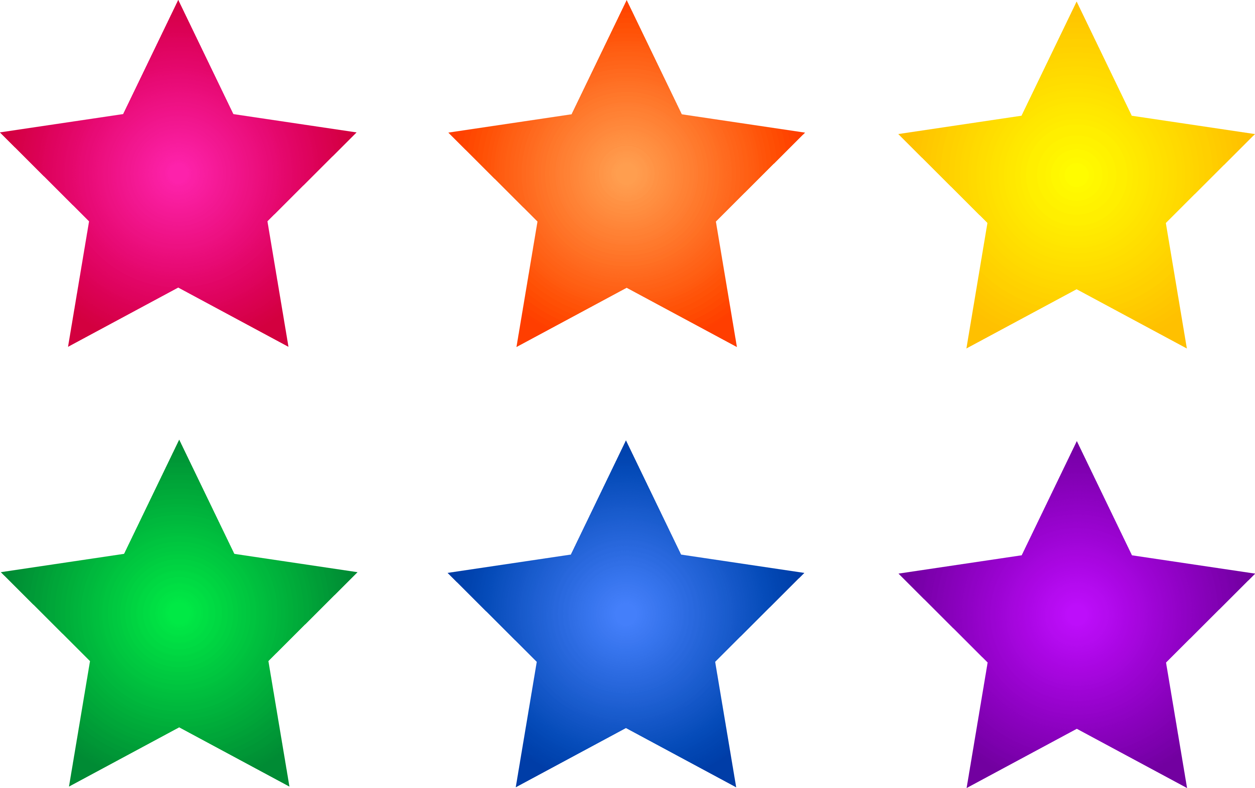 Colourful Star Clipart 4 By Brittany - Colourful Star Clipart 4 By Brittany (5000x3139)