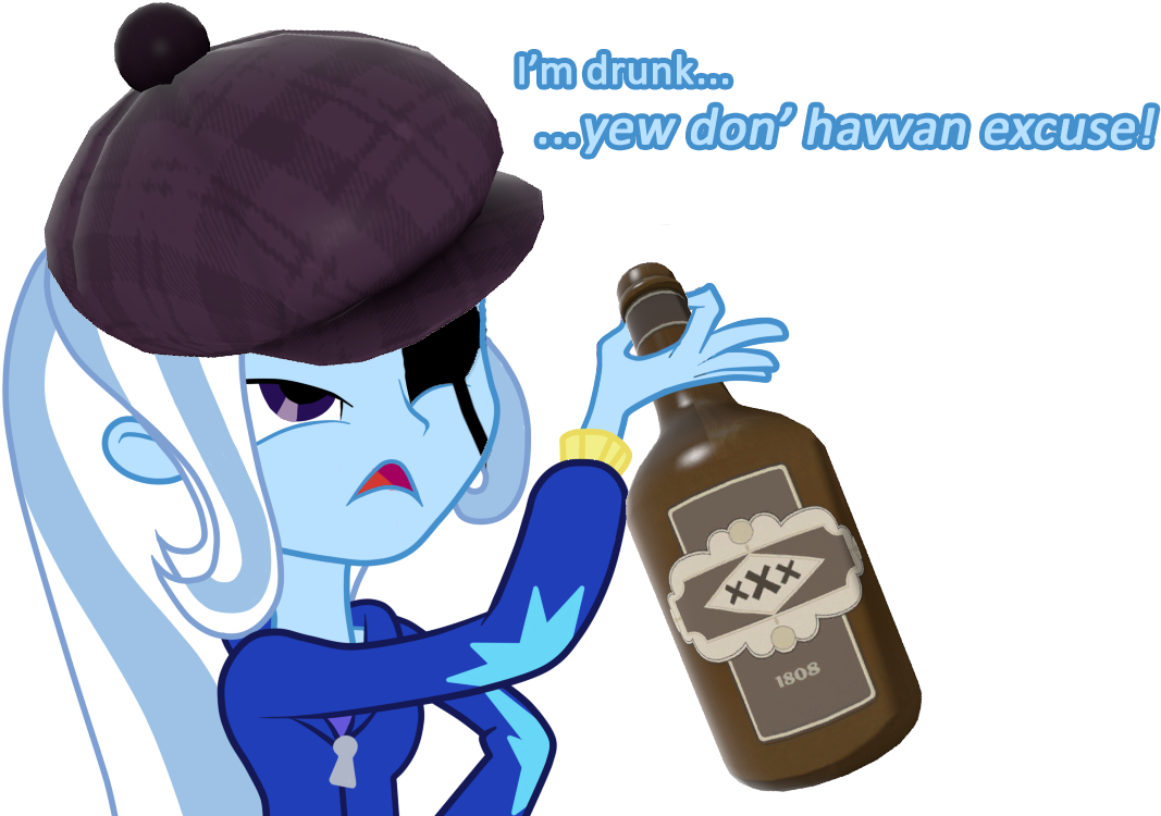Bottle, Demoman, Drunk, Equestria Girls, Exploitable - Bottle, Demoman, Drunk, Equestria Girls, Exploitable (1110x749)