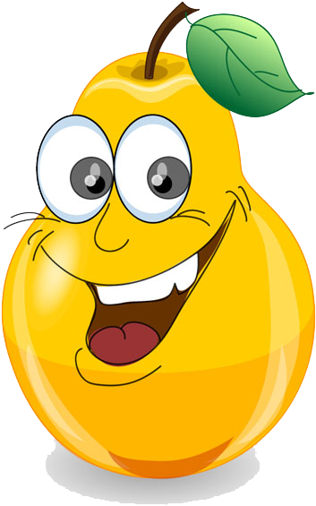 Cartoon Fruit Illustration Pear Transprent - Cartoon Fruit Illustration Pear Transprent (600x700)