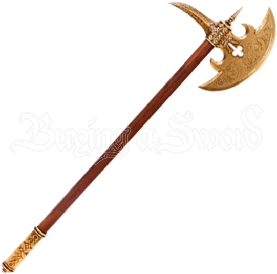 16th Century German Brass Battle Axe - 16th Century German Brass Battle Axe (550x550)