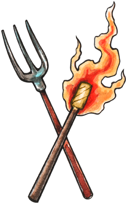 Pitchfork Clipart Medieval - Pitchfork Clipart Medieval (295x434)