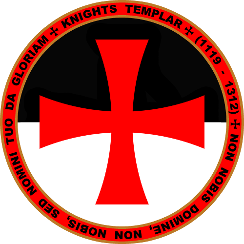 Knights Templar Beauseant With Cross Seal Shirt - Knights Templar Beauseant With Cross Seal Shirt (500x500)