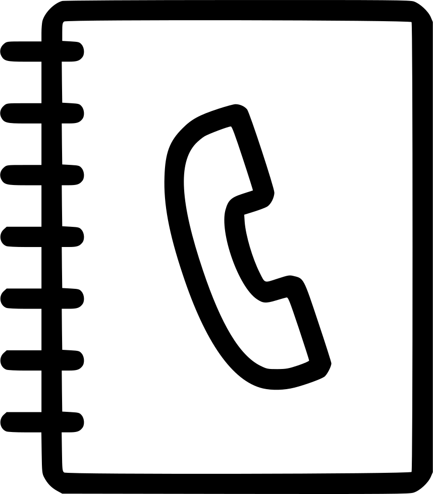 Mobile Phone Clipart Telephone Directory Address Book - Mobile Phone Clipart Telephone Directory Address Book (858x980)