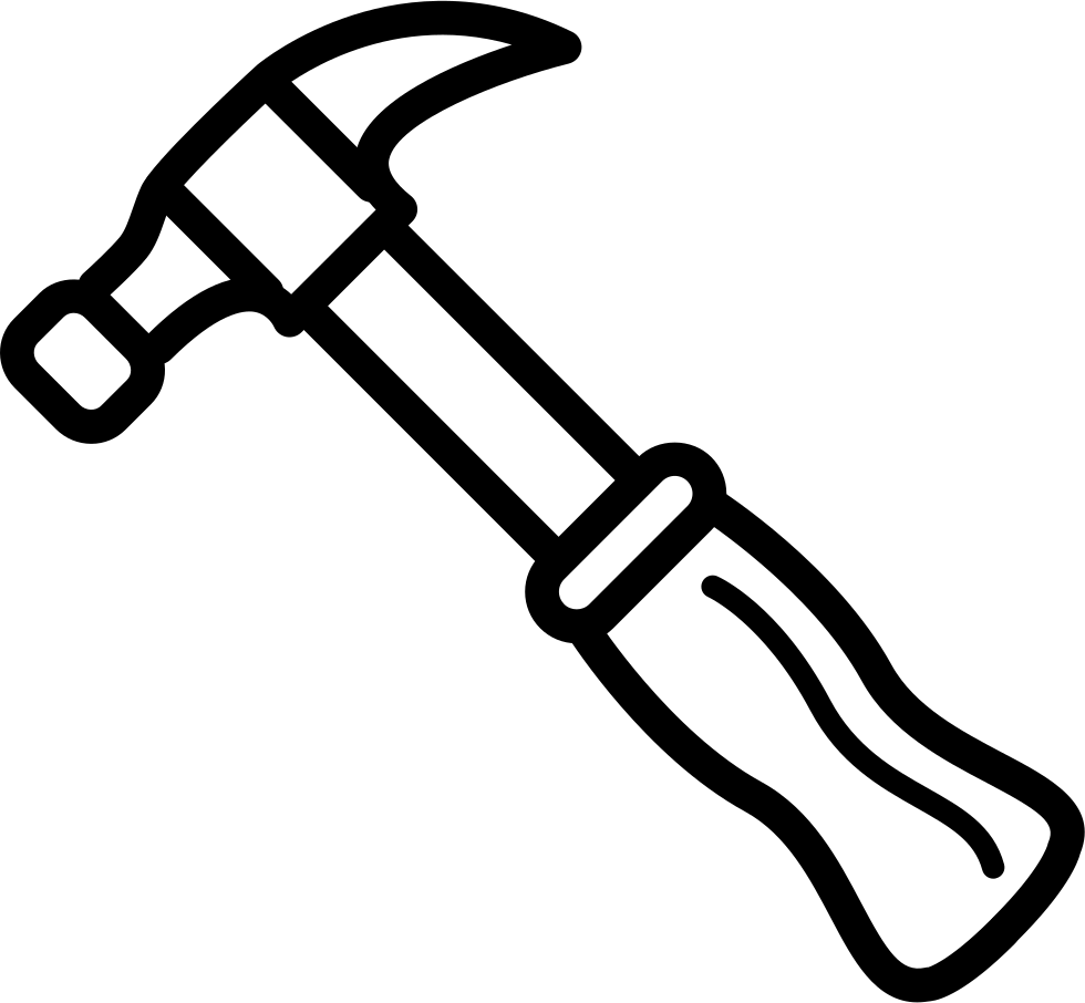 Transparent Hammer Outline - Transparent Hammer Outline (980x906)