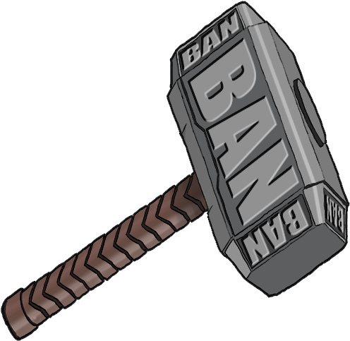 Banned Hammer Png - Banned Hammer Png (500x500)