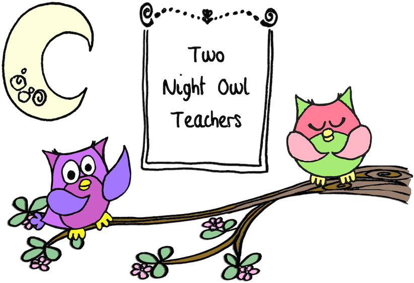 Two Night Owl Teachers - Cartoon (850x590)