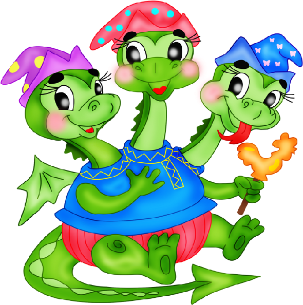 Cartoon Dragons - Dragons Clip Art (600x600)