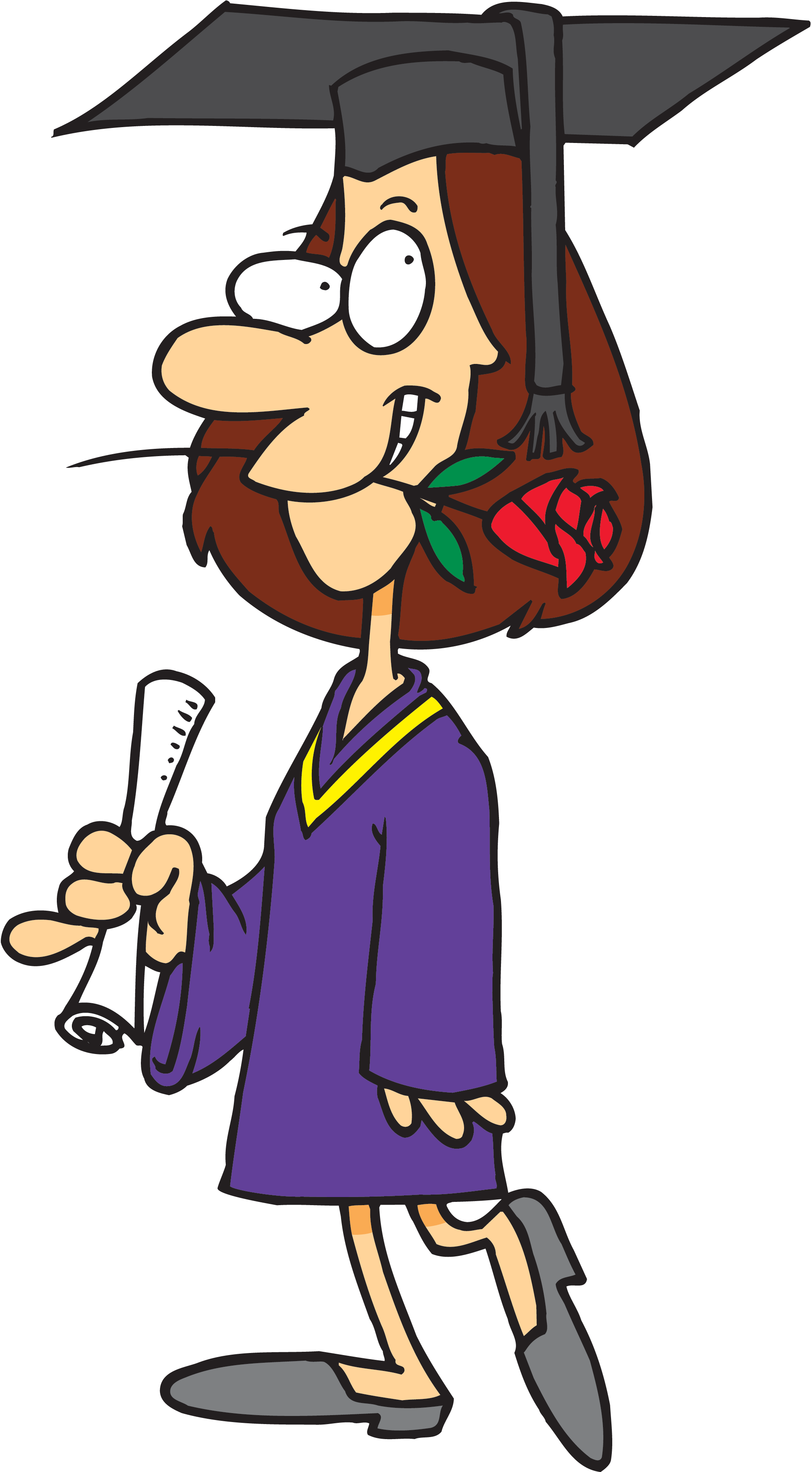 Graduation Clip Art - Graduation Day Toons (2000x3624)