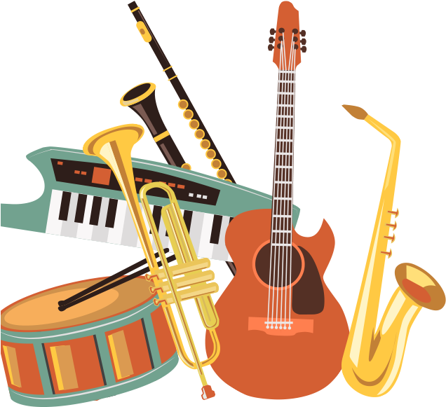 Blmusic Box3 - Musical Instruments Clipart Transparent (650x590)