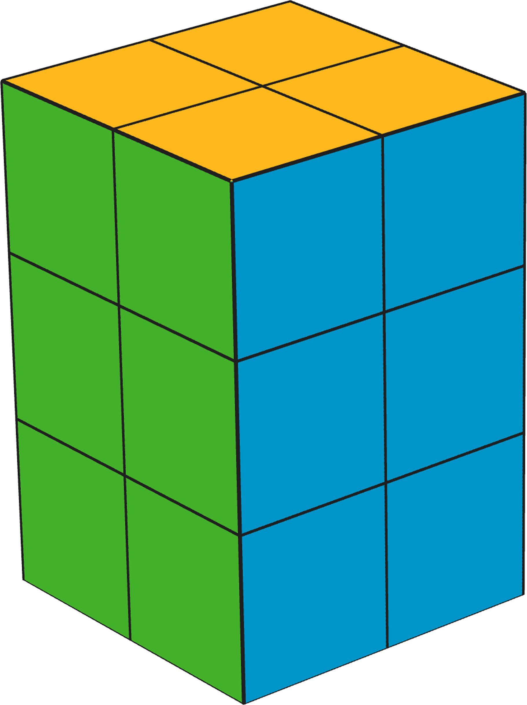 Building With Snap Cubes - Rectangular Prism With 12 Cubes (1820x2435)