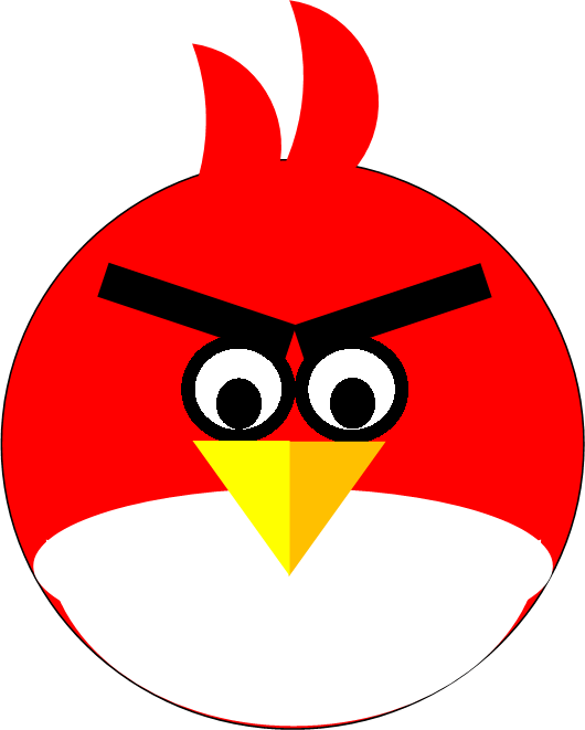 How About Using The Little Blighters You've Just Made - Birds Made Of Shapes (530x661)