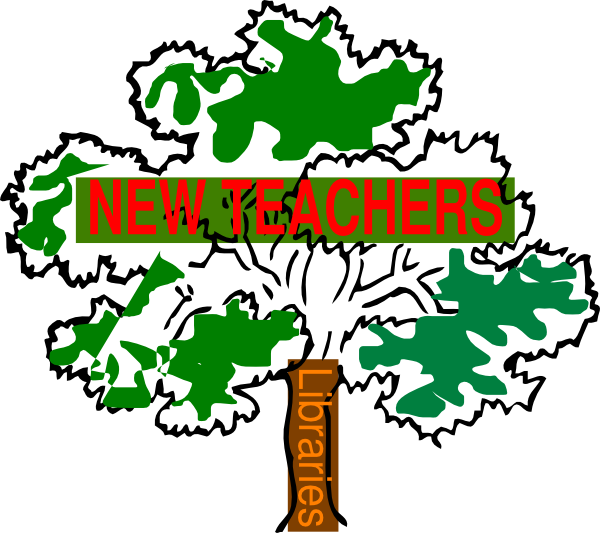 New Teachers & The Library Clip Art - Tree Clip Art (600x533)