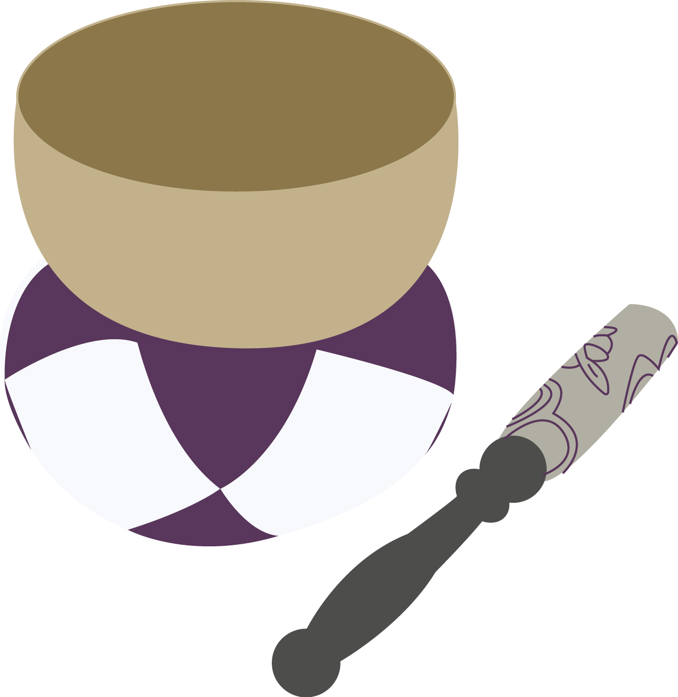 Bell-clipart - Meditation Bell Clipart (1337x1374)