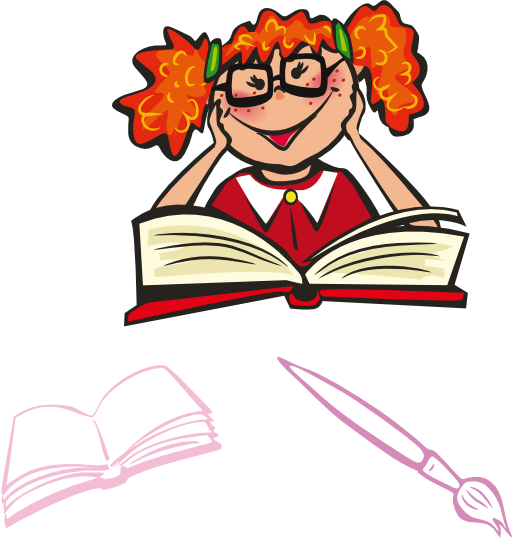School Days - Free Clip Art Studying (512x538)