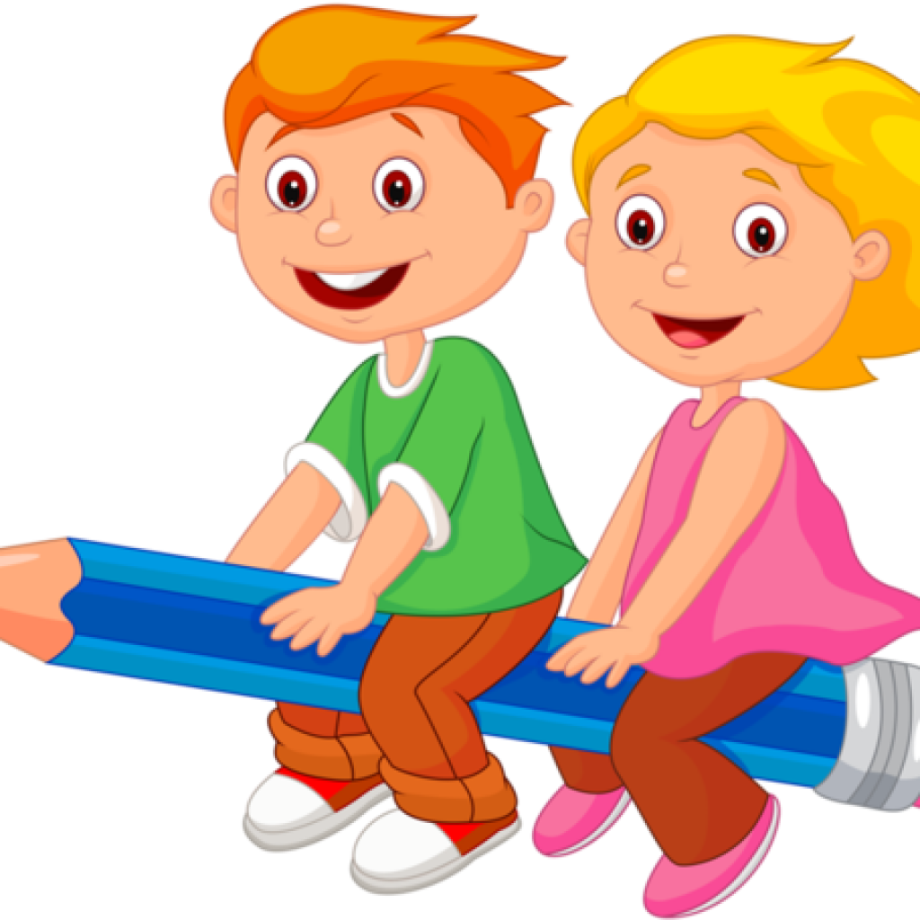 School Children Clip Art Personnages Illustration Individu - Lkg Students Clipart (1024x1024)