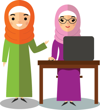 Muslim Kids Tv Is A Valuable Resource For Part Time, - Muslim Teacher Clipart Png (338x372)