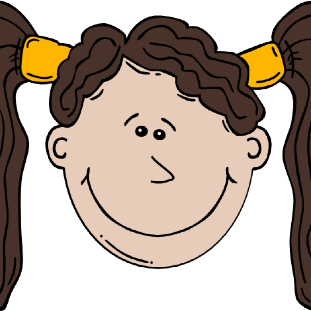 Head Clipart Girl Head Clip Art At Clker Vector Clip - Cartoon Girl Face (1024x1024)