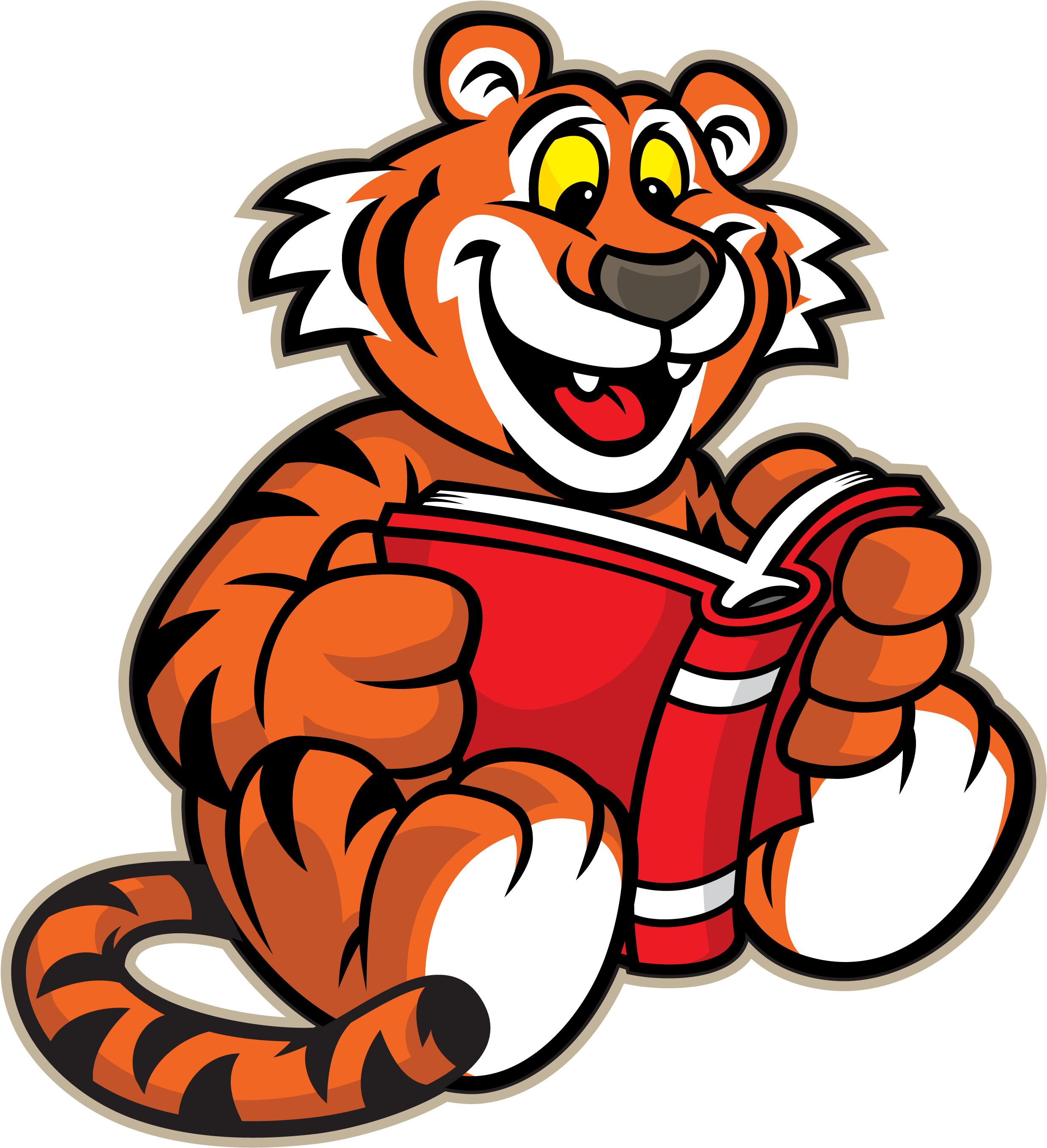 I Am Excited To Be Working As A Member Of The Tumalo - Tiger Reading A Book Clipart (2550x3300)
