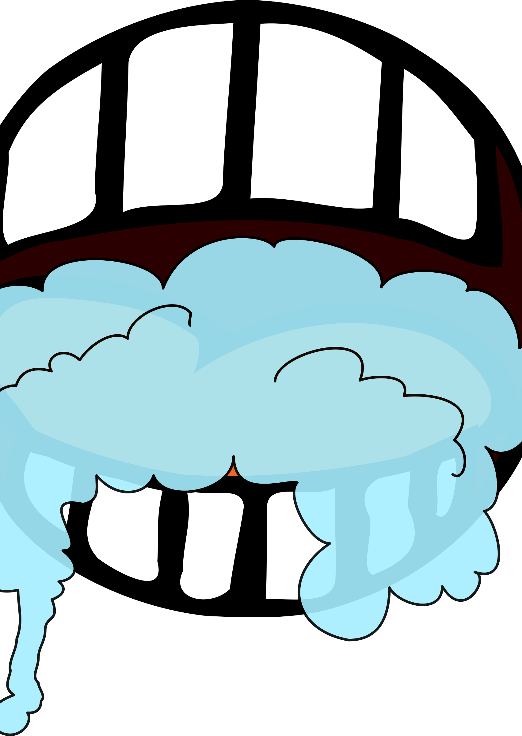 Foaming 2 - Cartoon Foaming At The Mouth (1703x2400)