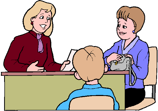 Gifted Children Parenting Creativity Tests And - Parents Teacher Meeting In School (613x429)