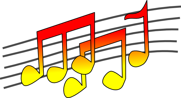 Red Hot Music Notes Shower Curtain (600x327)