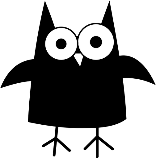 Halloween Owl Clipart Free - Owl Clip Art Black (505x512)