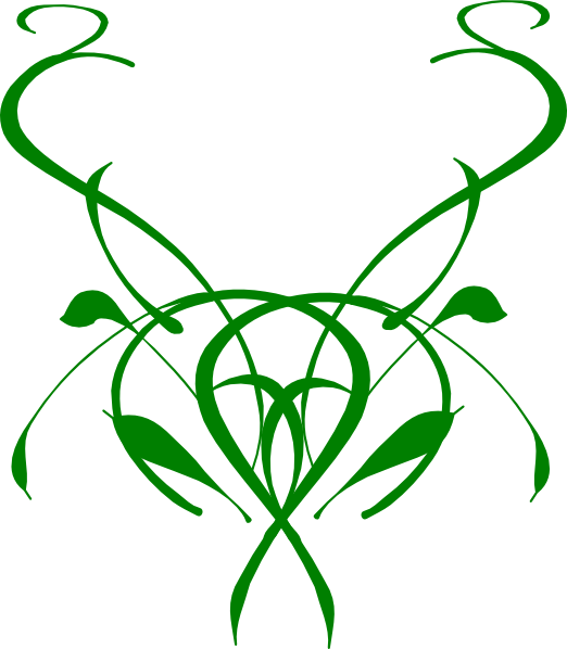Stylized Vine Clip Art - Vine Clip Art (522x598)