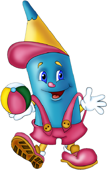 Funny Cartoon School Crayons - School Funny Cliparts (600x600)