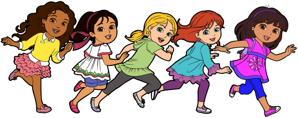 School Friends Clipart Dora And Friends Clipart Cartoon - Dora And Friends Into The City Alana (1024x405)