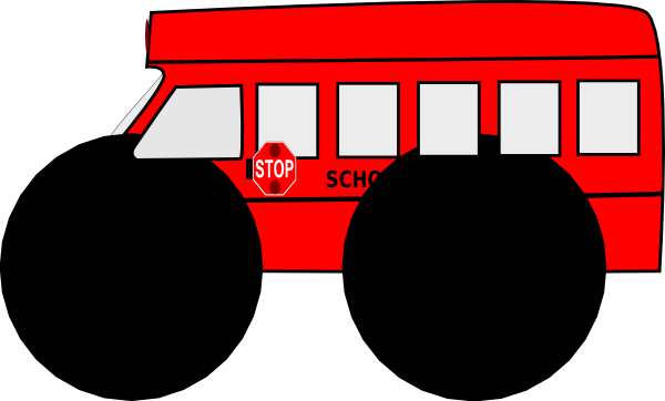 Green School Bus Clipart (600x362)