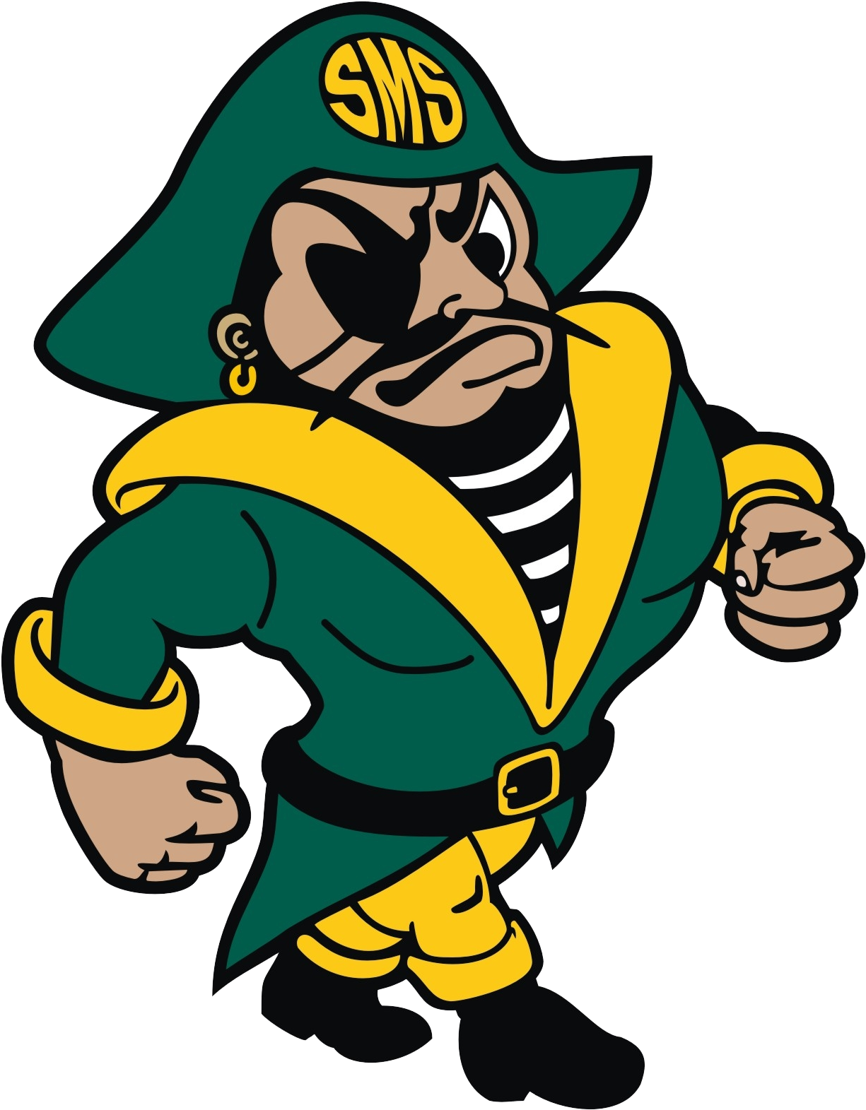 Shallotte Middle School - Pee Dee The Pirate (1243x1589)
