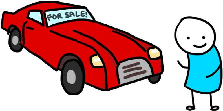 Students Sell Cars And Computers At Damascus High School - Car For Sale Cartoon (832x474)