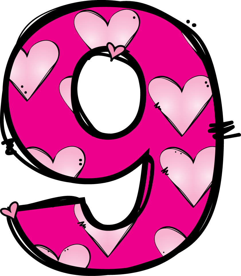 *✿**✿*numeros*✿**✿* - Number 9 Clipart (841x961)