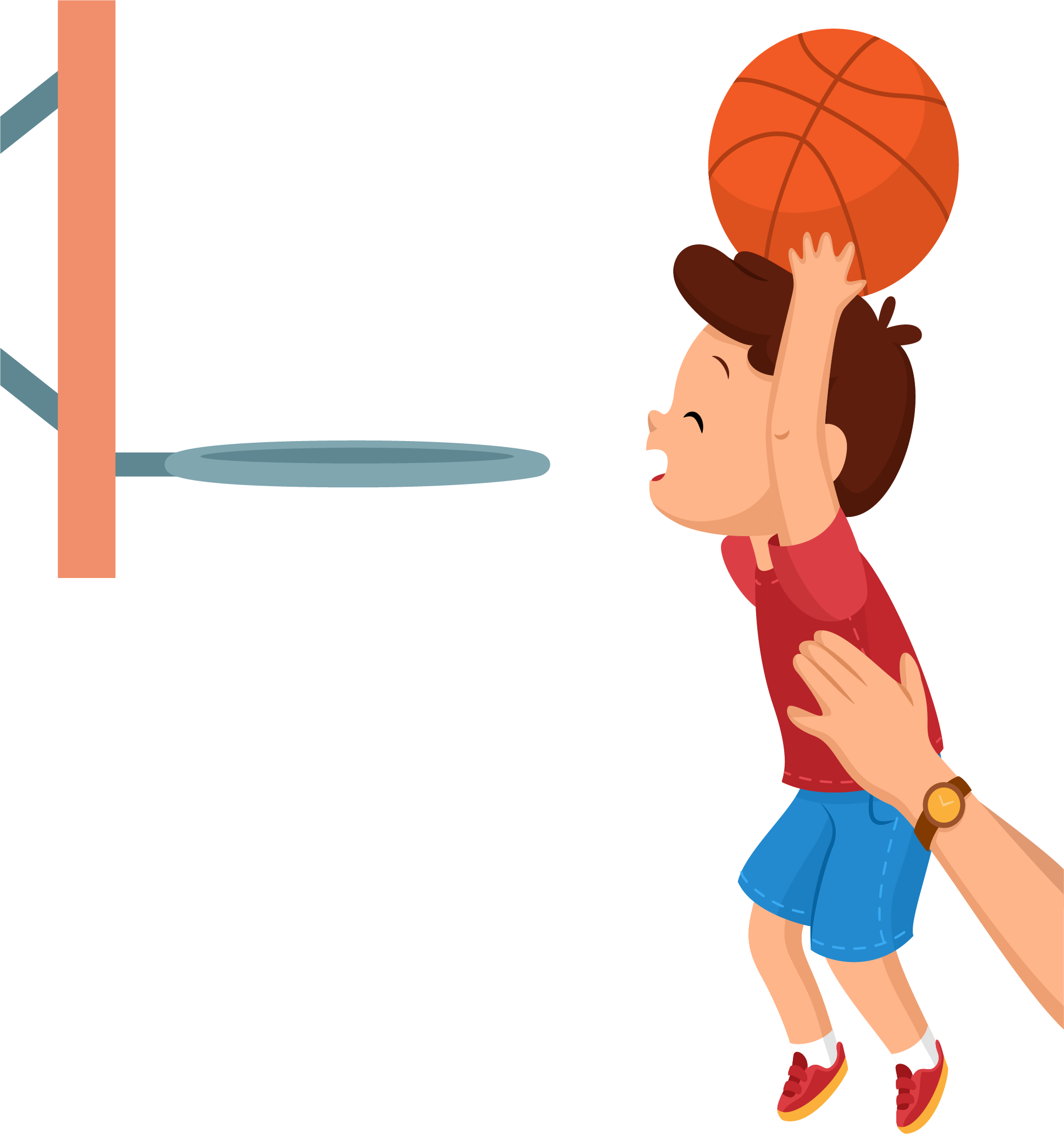 Basketball Backboard Clip Art - Child (1935x2062)