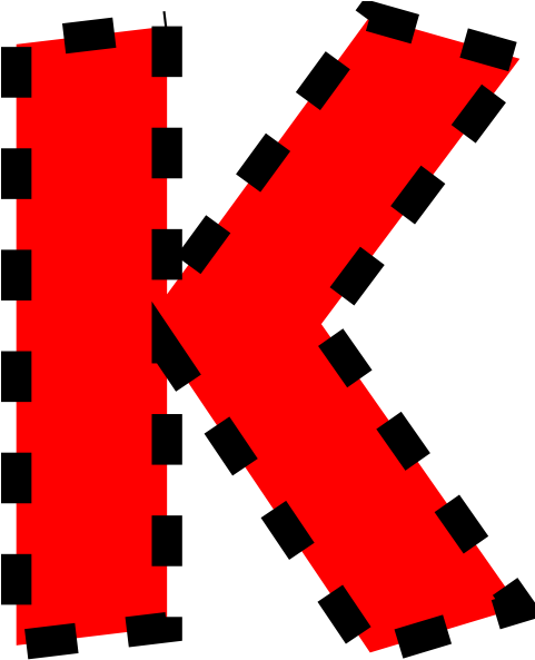 Uppercase K Clip Art At Clker - Khuntoria (480x599)