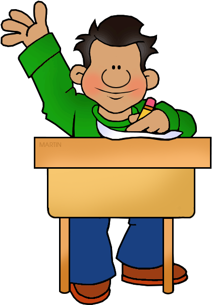 Student At Desk - Student At Desk (455x648)