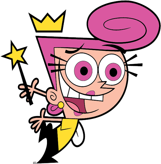 Images Were Colored And Clipped By Cartoon Clipart - Fairly Odd Parents Wanda (532x546)