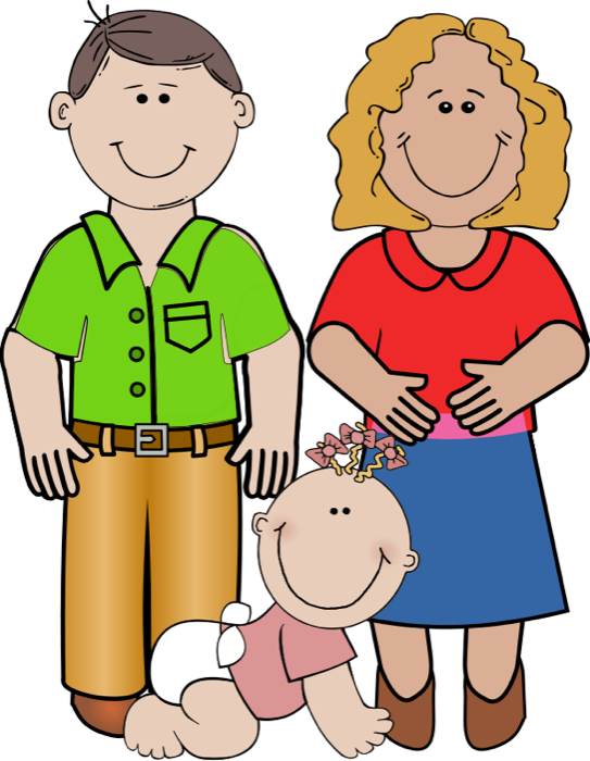 Parents Clipart - Clipartfest - Funny Birthday To Mom (543x700)