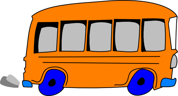 Pink Bus Clip Art (600x325)