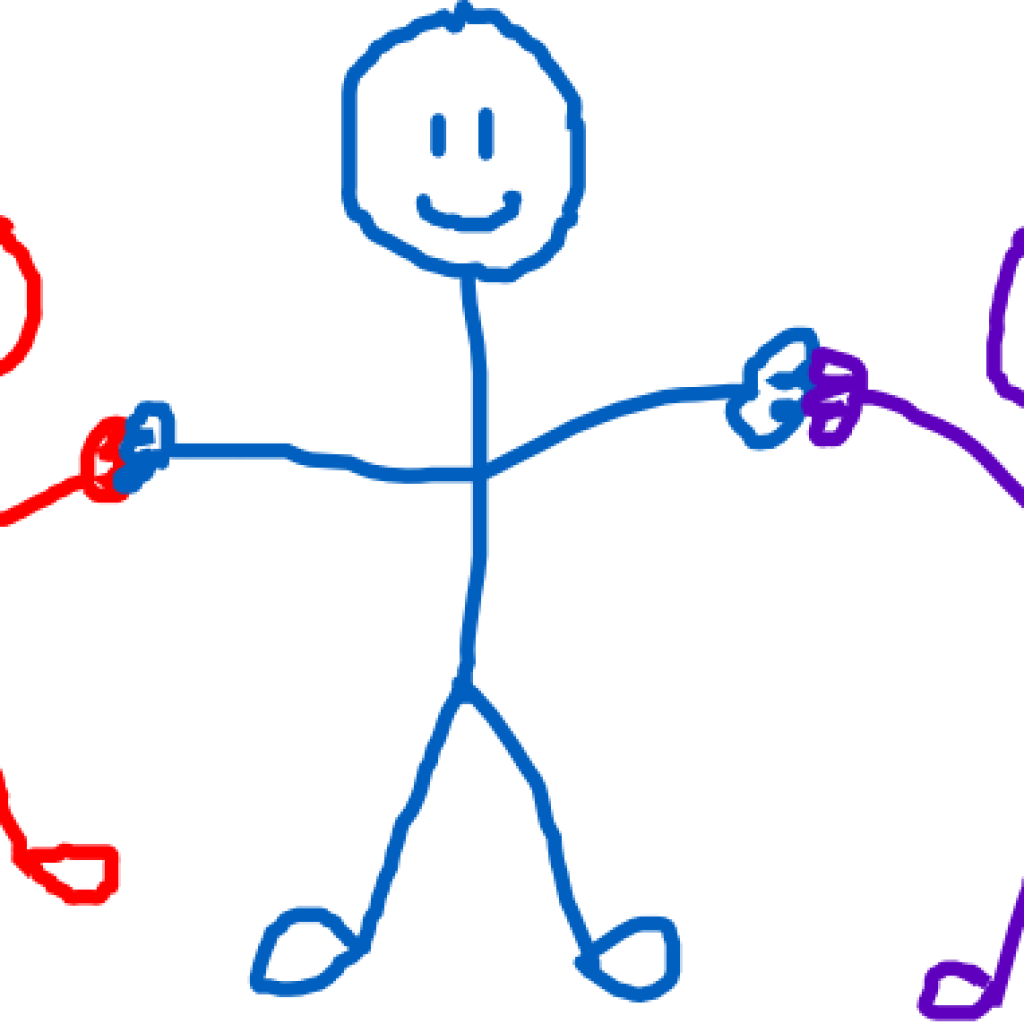 Free Kids Clipart Stick Figure Kids Clip Art At Clker - Stick Figure (1024x1024)
