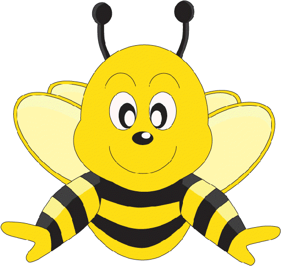 Funny Cartoon Valentine Love Heart Honey Bees Cartoon - Cartoon Clipart Without Background (600x600)