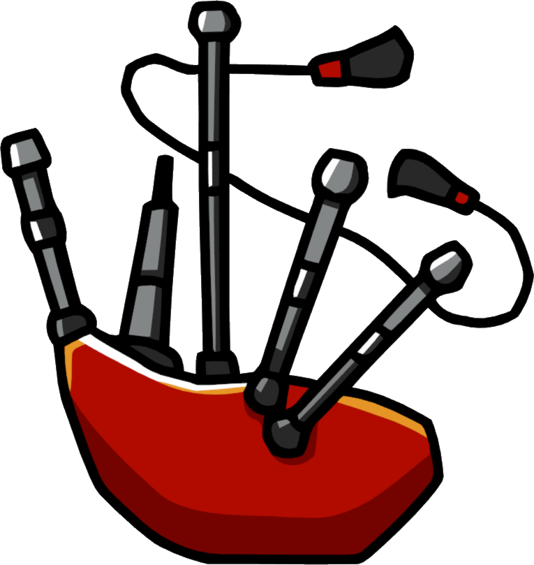 Bagpipes - Scribblenauts Wiki - Bagpipes Clip Art (765x809)