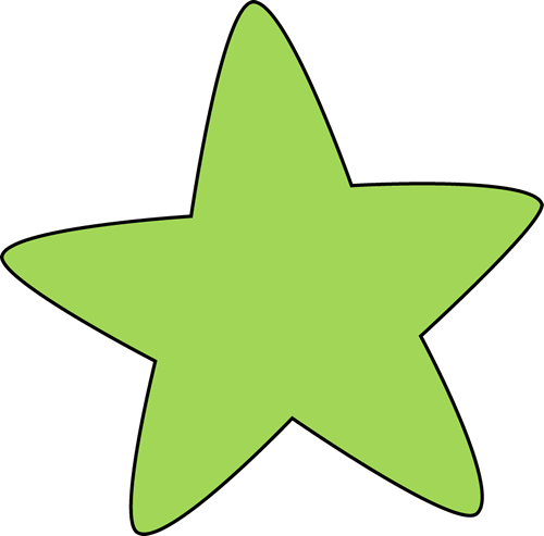 The - Green Stars Clipart (500x493)