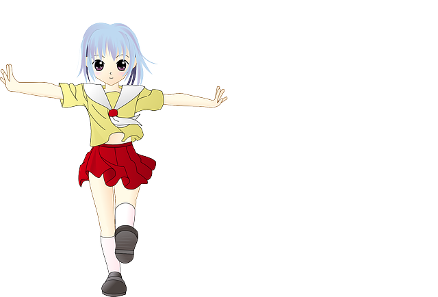 Dance, Boy, Soccer, Girl, Person, Cartoon, Little, - Walking Girl (640x434)