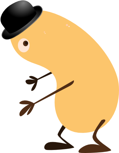 Old Bean Clip Art - Dibujos Animados En Bikini (600x503)