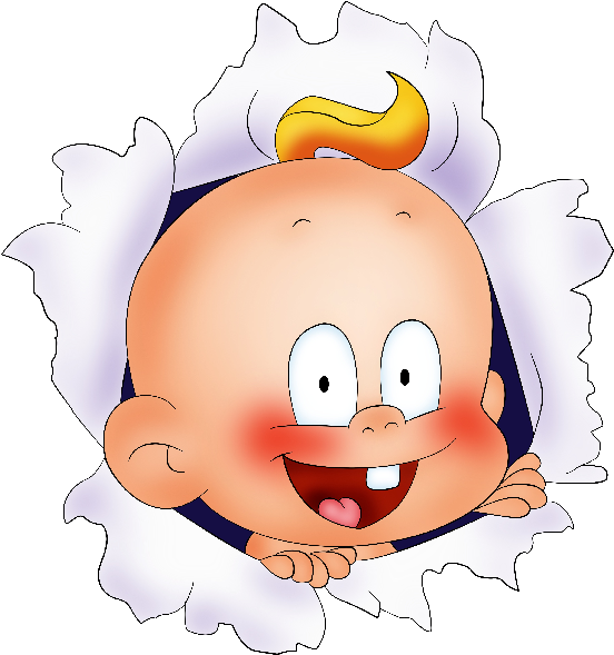 Funny Cartoon Clip Art - Funny Baby Clip Art (600x600)