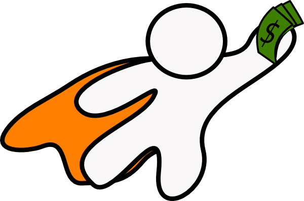 Superhero Outline Bw Clip Art At Clker - Superhero (600x398)