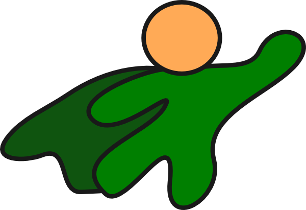 Superhero Girl Super Hero Clip - Hero Clipart (600x411)